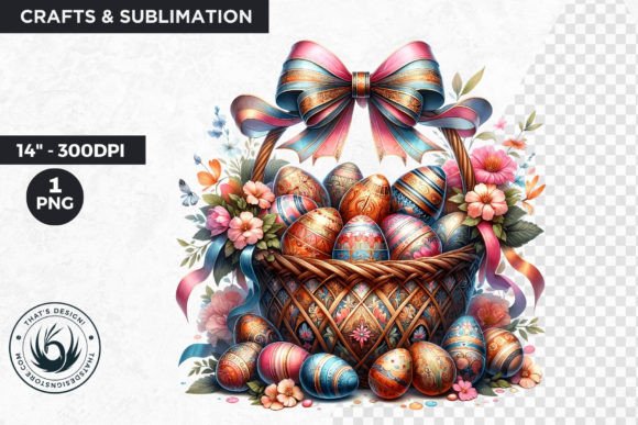 Download Easter Basket Eggs Clipart - Easter Collection