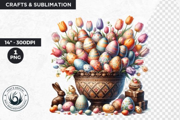 Download Easter Basket Eggs Clipart - Easter Collection