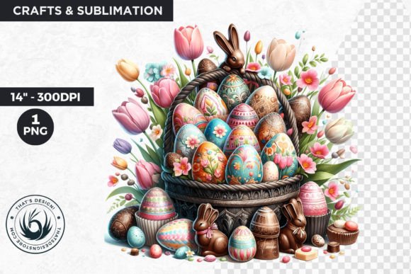 Download Easter Basket Eggs Clipart - Easter Collection