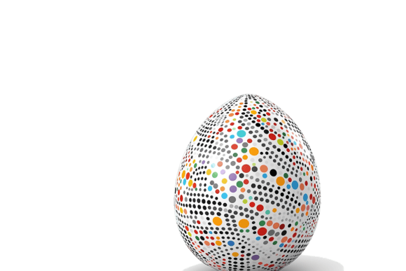 Download Colorful Dots Easter Egg - Easter Collection