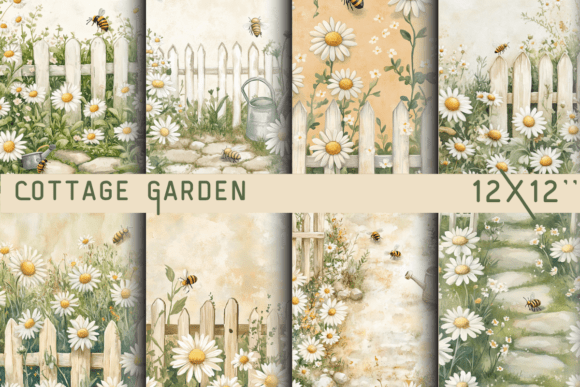 Download Cottage Garden Leucanthemum Backdrop - Backdrop Collection
