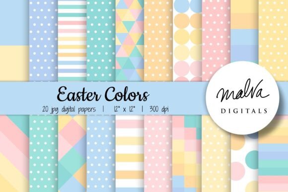 Download Easter Colors Geometric Patterns - Easter Collection