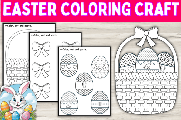 Download Easter Basket, Eggs Coloring Craft Kids - Easter Collection