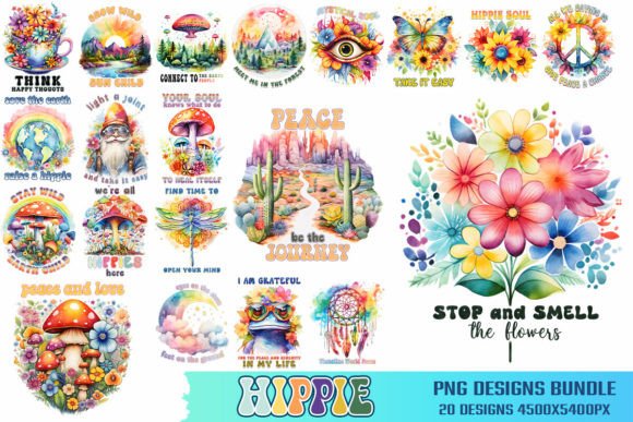 Download Hippie PNG Files Bundle - Png files Collection