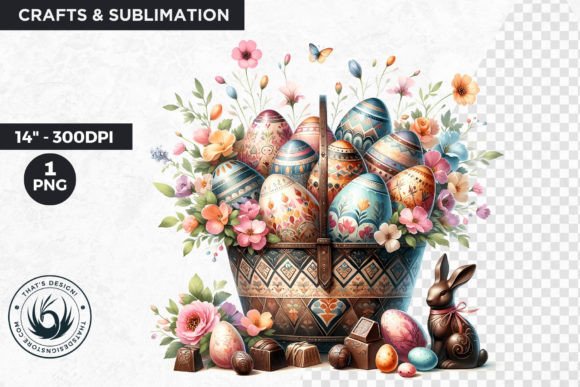 Download Easter Basket Eggs Clipart - Easter Collection