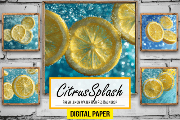 Download Fresh Lemon Water High Res Backdrop Arts - Backdrop Collection
