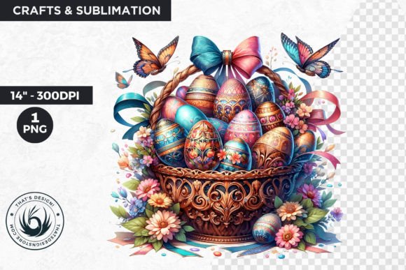 Download Easter Basket Eggs Clipart - Easter Collection