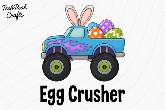 Download Egg Crusher Easter Truck PNG - Easter Collection