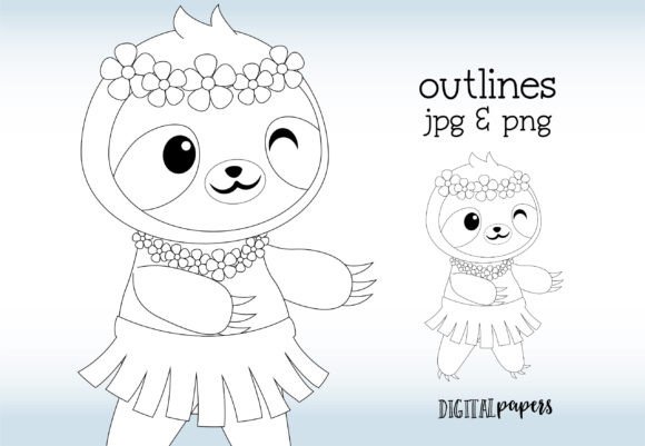 Download Luau Sloth - Luau Collection