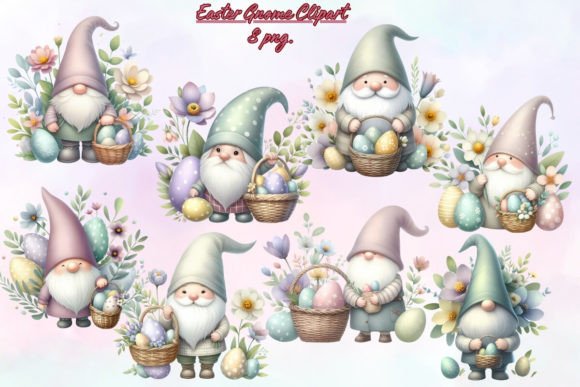 Download Easter Cute Gnome Clipart - Easter Collection