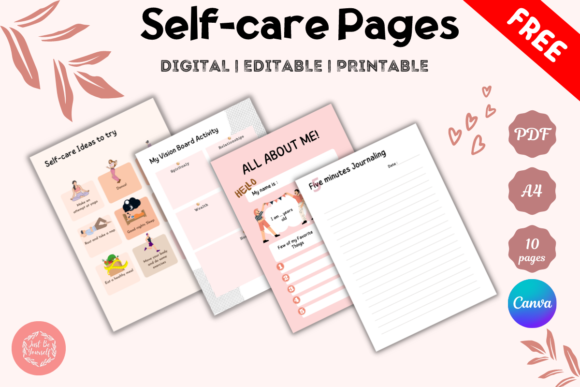 Download FREE Self Care Pages Printable PDF - Premium Resources