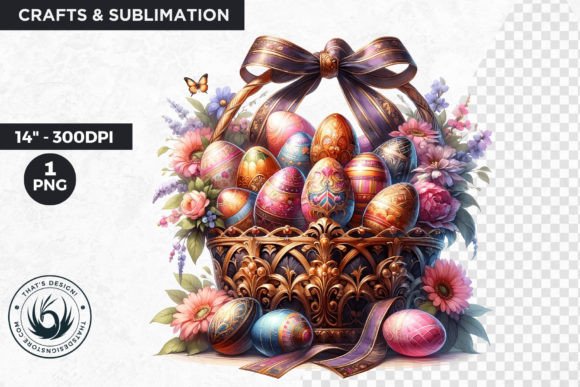 Download Easter Basket Eggs Clipart - Easter Collection