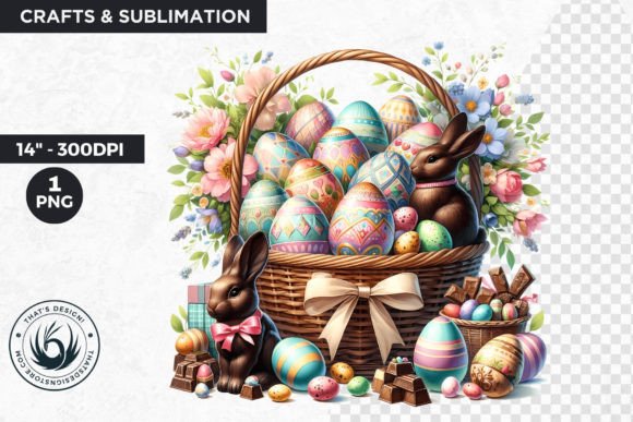 Download Easter Basket Eggs Clipart - Easter Collection