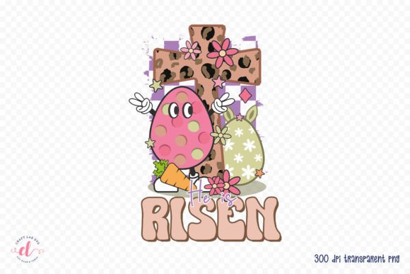 Download He is Risen, Retro Easter Sublimation - Easter Collection